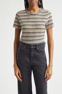 Veronica Beard Bouvet Stripe Cotton T-Shirt