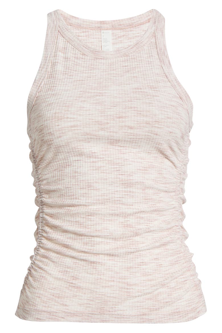 Reset Ruched Rib Tank, Alternate, color, PINK FAWN HEATHER