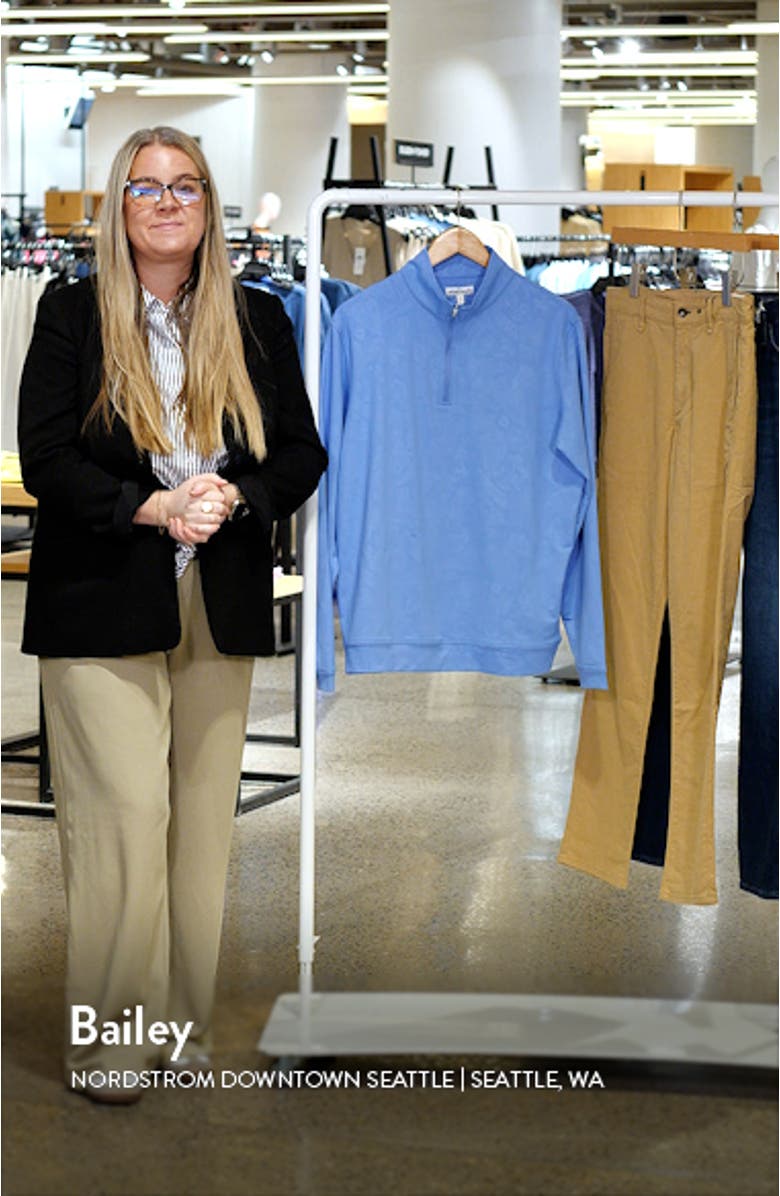 Perth Shadow Floral Performance Quarter Zip Pullover, sales video thumbnail