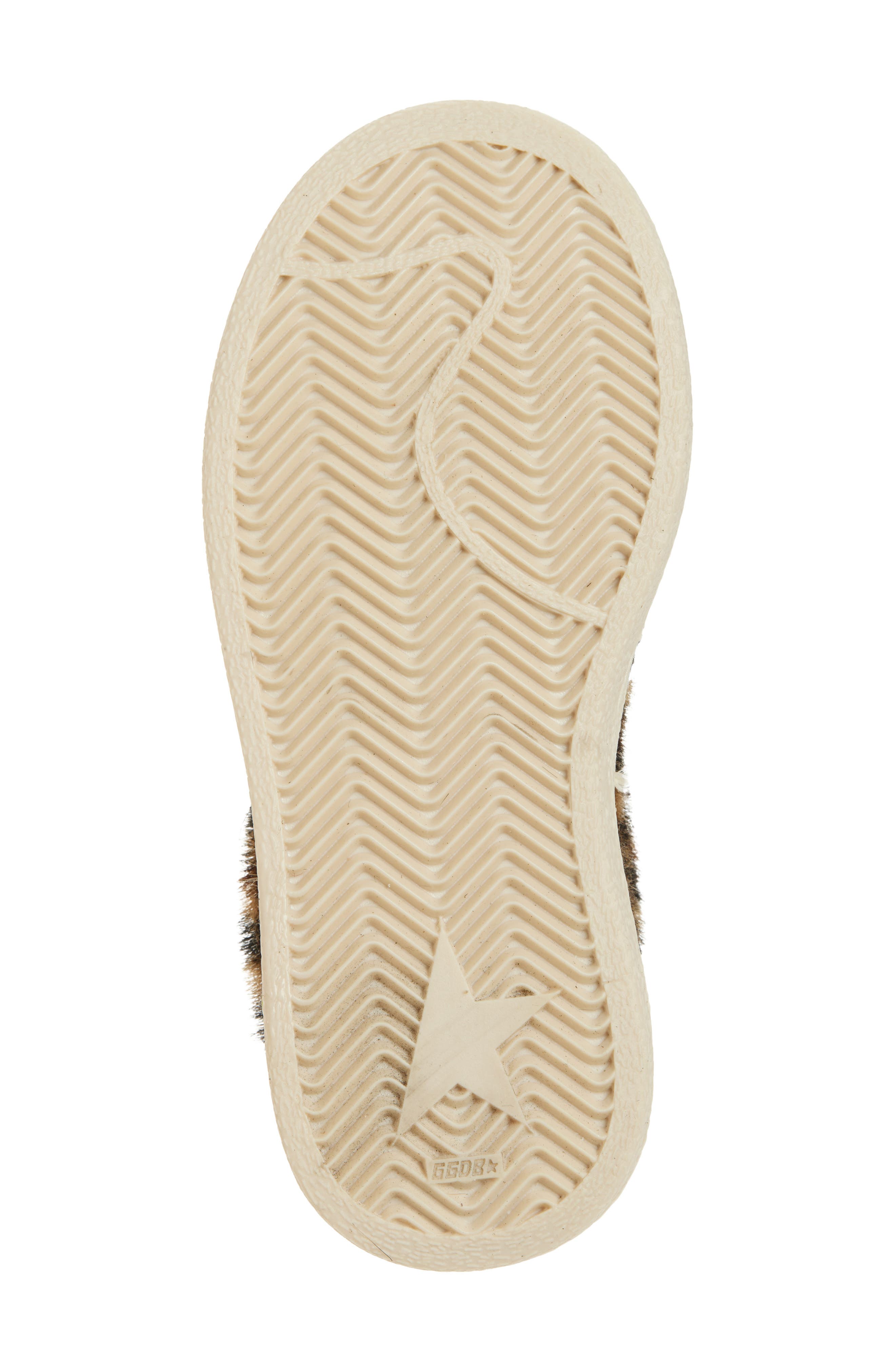 Golden Goose Kids' Ball Star Genuine Calf Hair Sneaker, Alternate, color, Brown And Black Leo/ Pink