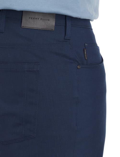 Perry Ellis Big & Tall 5-pocket Stretch Chino Pants