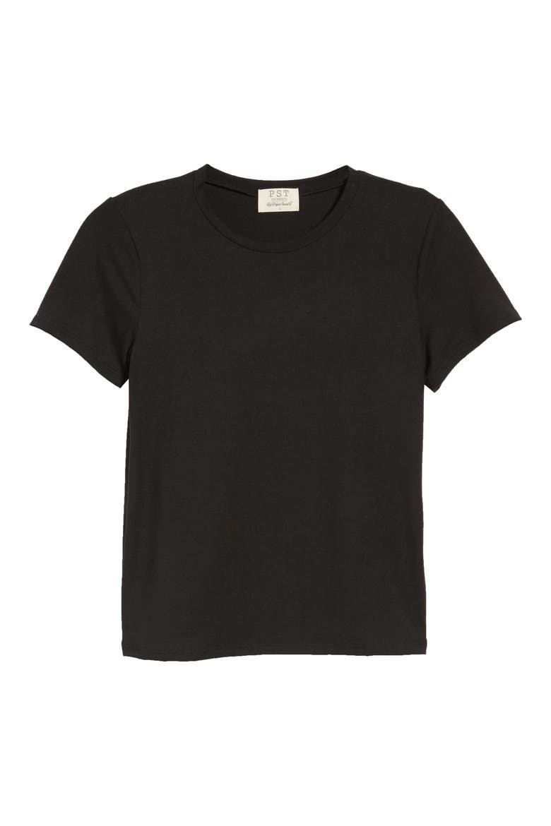 Fitted Tee, Alternate, color, WASHED BLACK