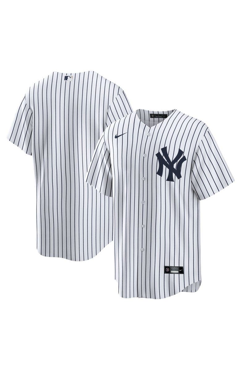 Nike Men's Nike White New York Yankees Home Blank Replica Jersey, Alternate, color, 
