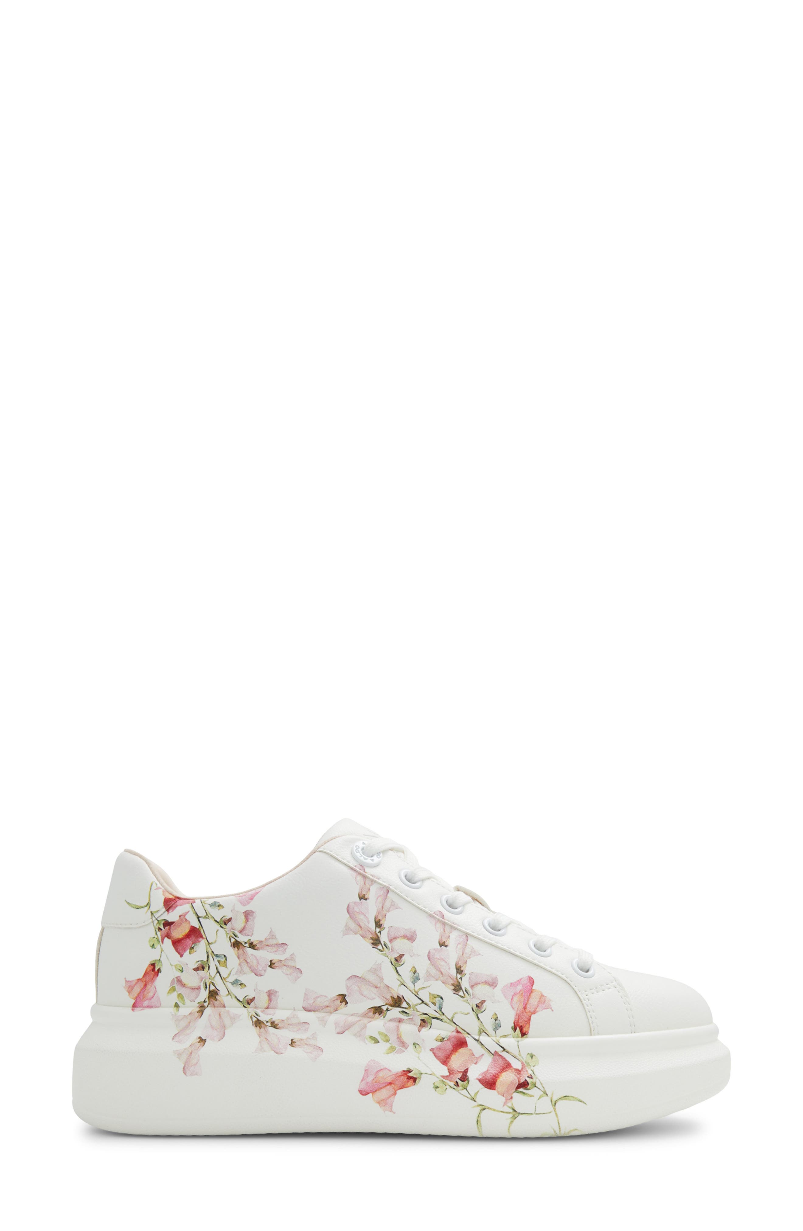 ALDO Peono Floral Platform Sneaker, Alternate, color, 