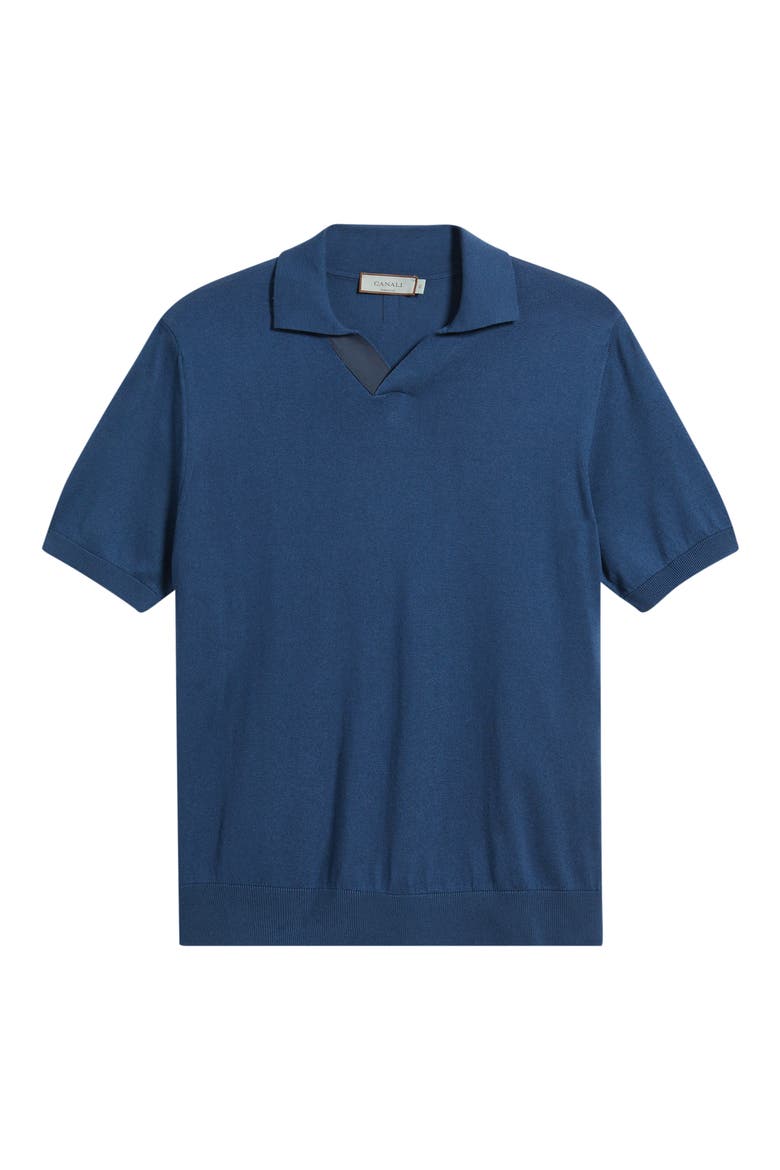 Regular Fit Johnny Collar Polo, Alternate, color, BRIGHT BLUE