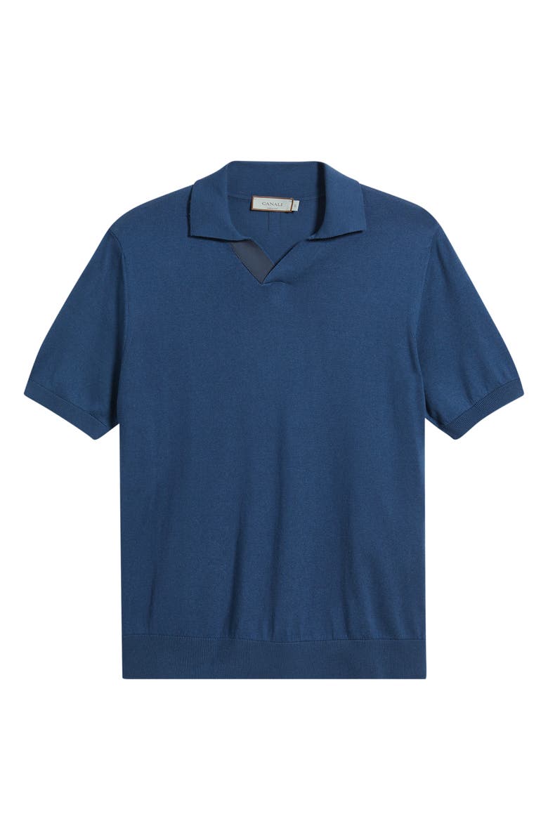 Canali Regular Fit Johnny Collar Polo, Alternate, color, Bright Blue