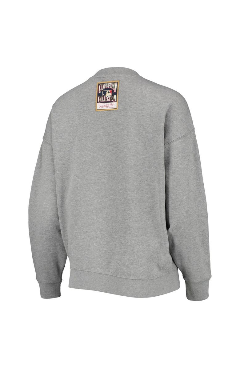 Mitchell & Ness Women's Mitchell & Ness Heathered Gray St. Louis Cardinals Cooperstown Collection Logo Lightweight Pullover Sweatshirt, Alternate, color, 
