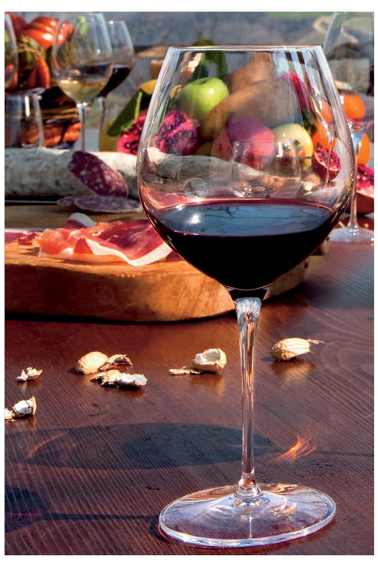 Crescendo 22.25 oz. All Purpose Balloon Wine Stems, Set of 4, Alternate, color, CLEAR