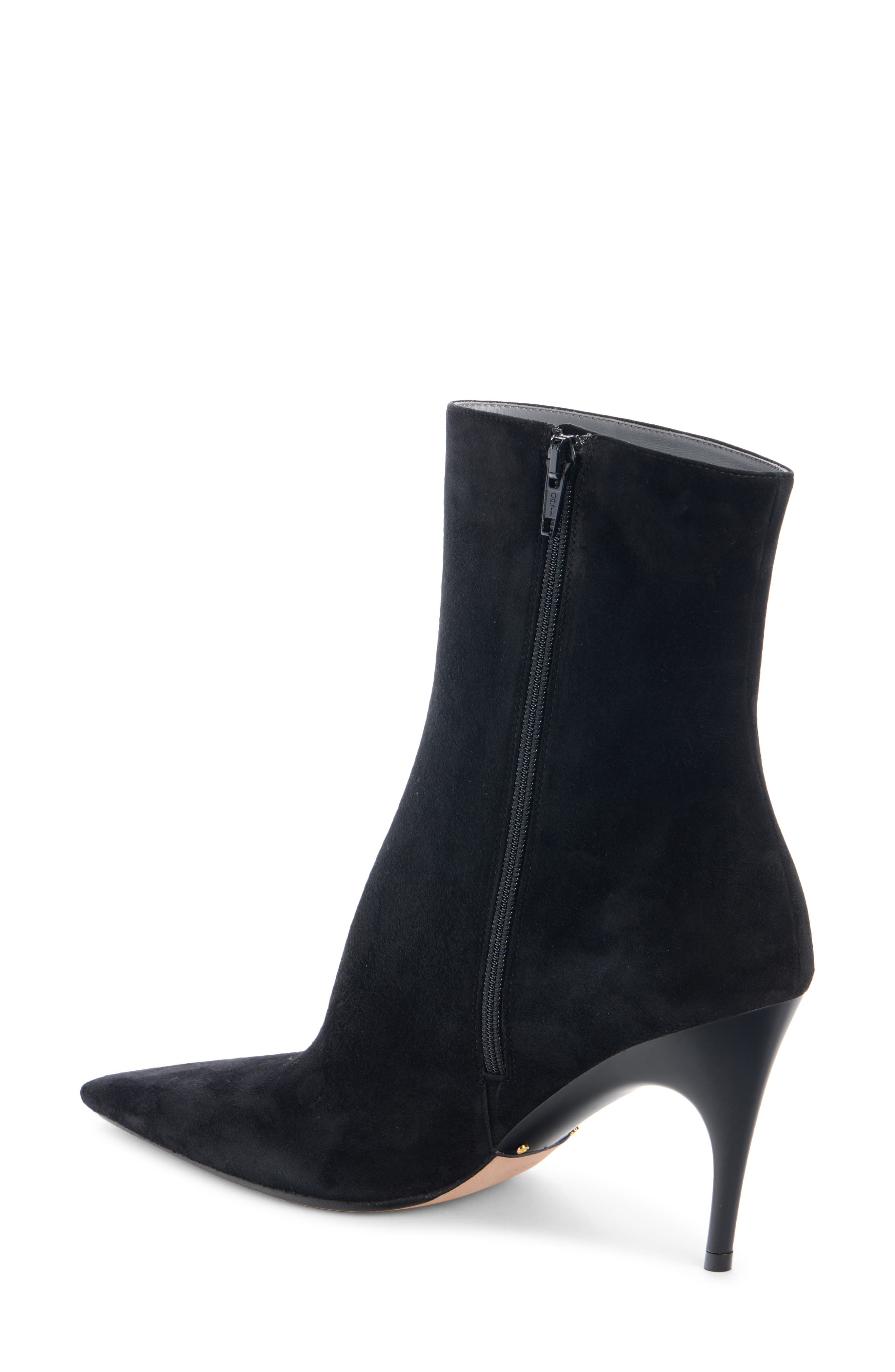 Duchesse Leather Bootie, Alternate, color, 1080 BLACK/ GOLD