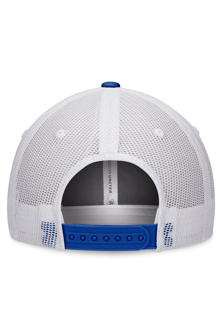 Men's Top of the World White/Royal Kentucky Wildcats Retro Fade Snapback Hat, Alternate, color, White
