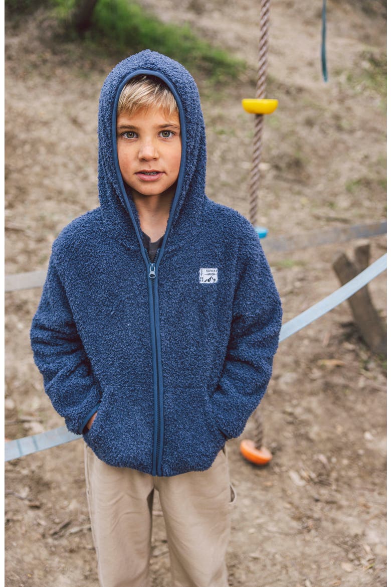 Kids' Rocky Fleece Hoodie, Alternate, color, CROWN BLUE