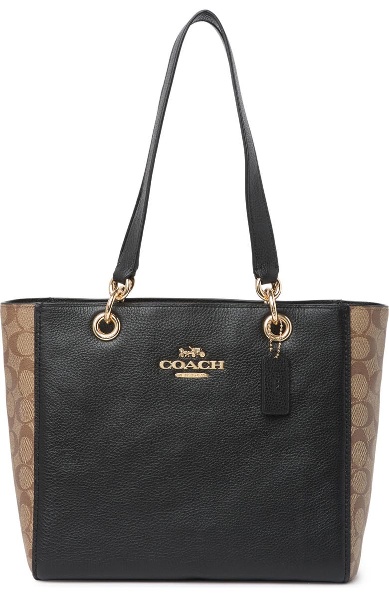 COACH Signature Jess Leather Tote, Main, color,