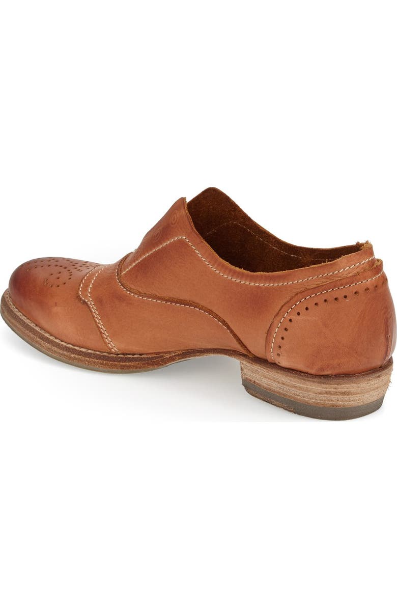 Blackstone 'HL55' Slip-On Oxford, Alternate, color, Rusty Brown Leather