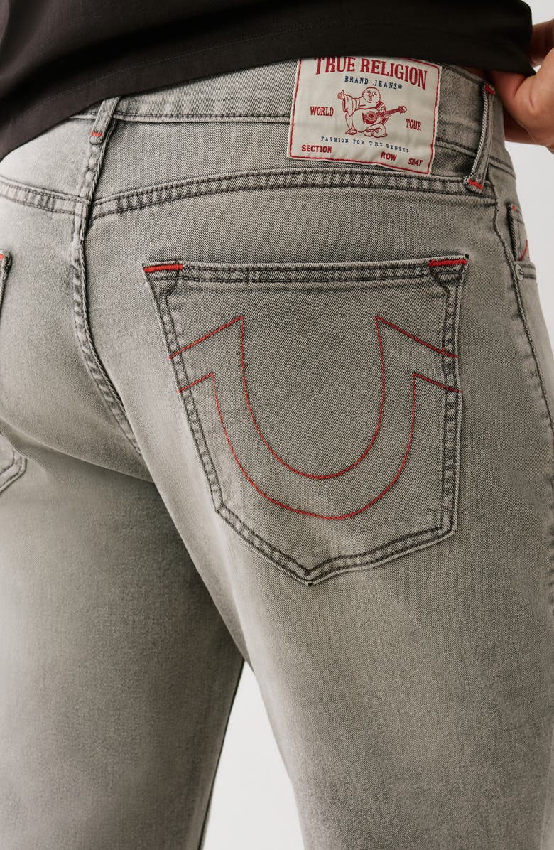 True Religion Ricky Straight Leg Jeans, Alternate, color, Grey Silvery