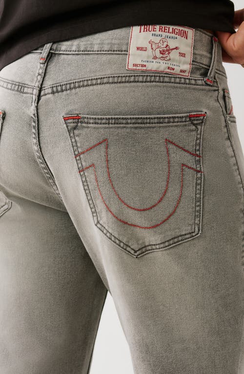 True Religion Ricky Straight Leg Jeans In Gray
