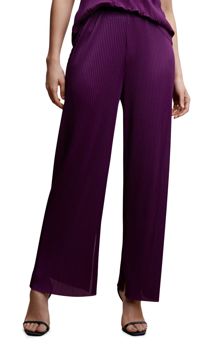 MANGO Pleated Palazzo Pants, Main, color,