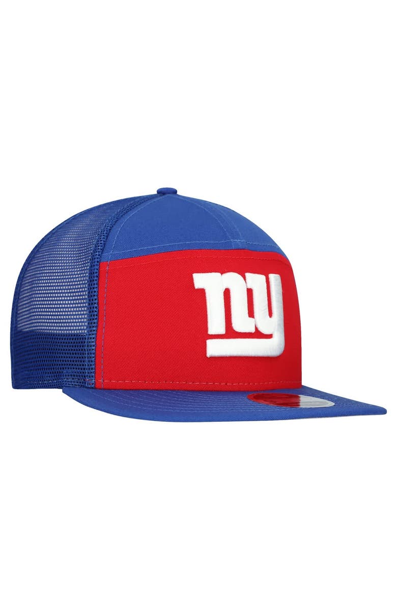 New Era Men's New Era Red/Royal New York Giants Outdoor Split Panel 9FIFTY Snapback Hat, Alternate, color, Red