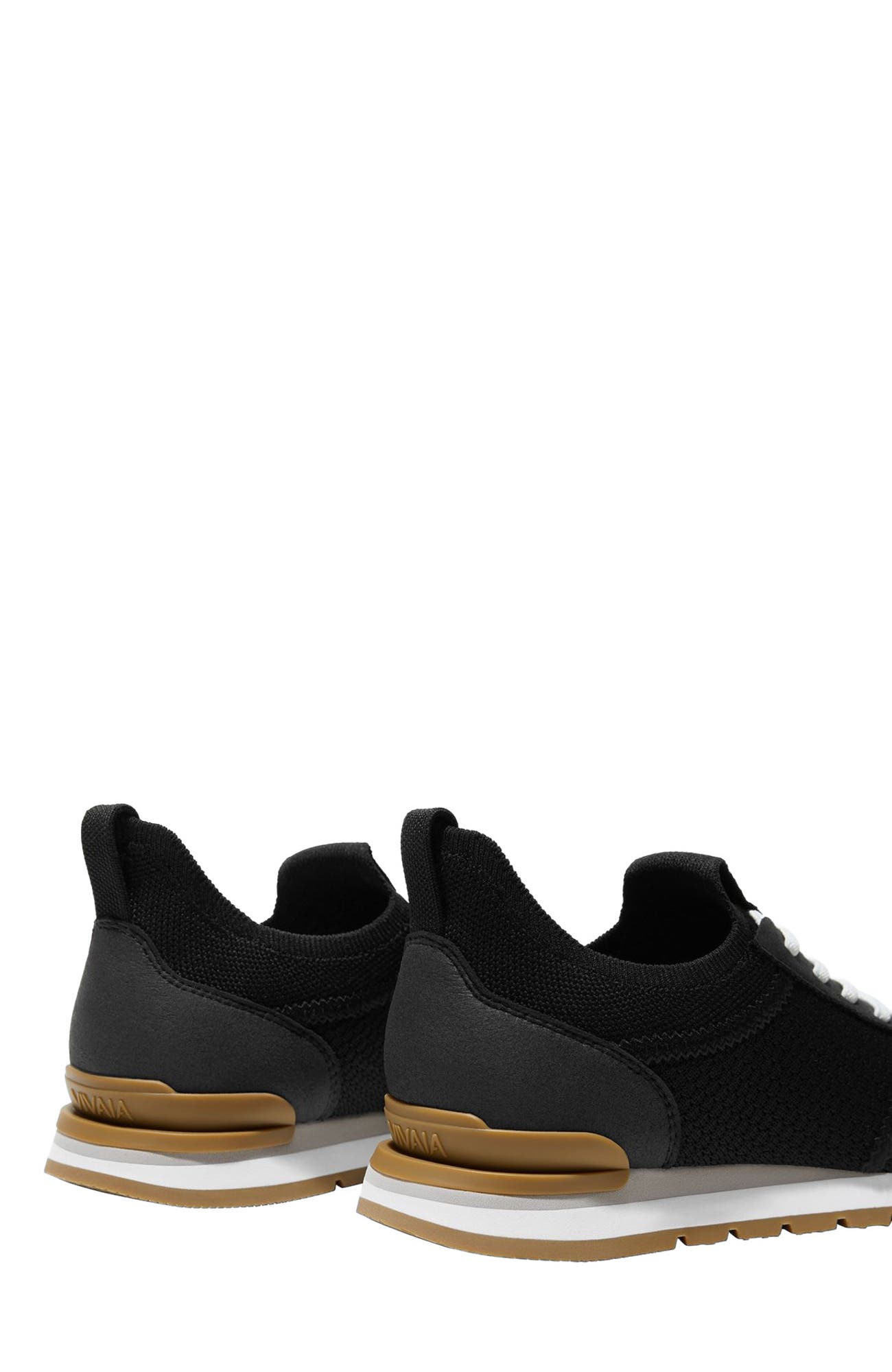 VIVAIA Mix-Texture Slip-On Sneakers, Alternate, color, Black