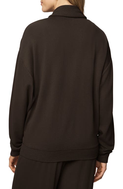 Splendid Supersoft Trim Detail Zip-up Sweatshirt In Multi