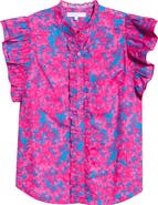 SUGARLIPS Lucy Floral Print Sleeveless Shirt