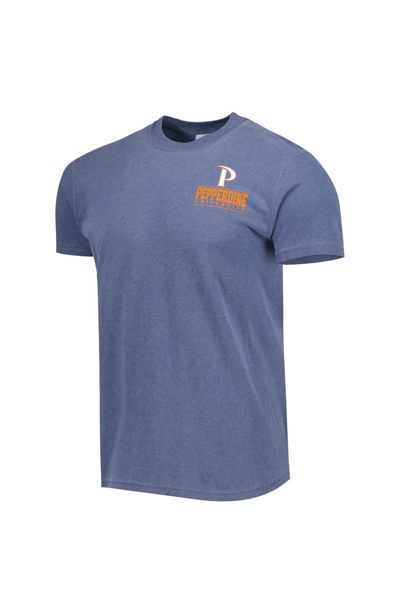 IMAGE ONE Men's Navy Pepperdine Waves Logo Campus Icon T-Shirt, Alternate, color, Navy