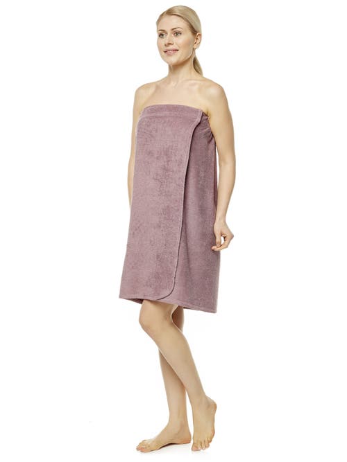 Arus Gots Certified Organic Cotton Shower Bath Wrap In Pink