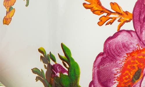 Mackenzie-childs White Flower Market Enameled Steel Butter Box