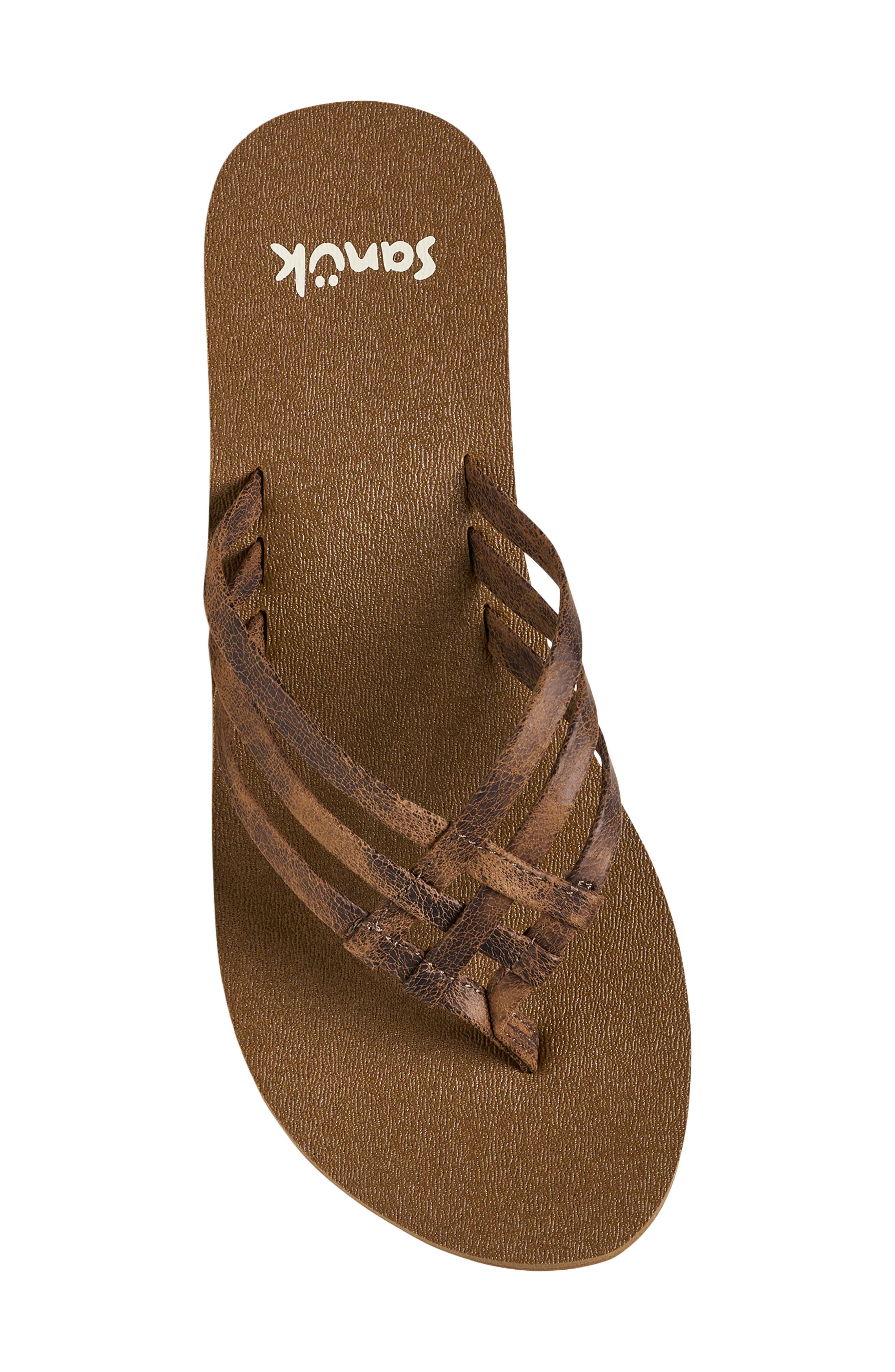 Sanuk Yoga Sandy Flip Flop, Alternate, color, 
