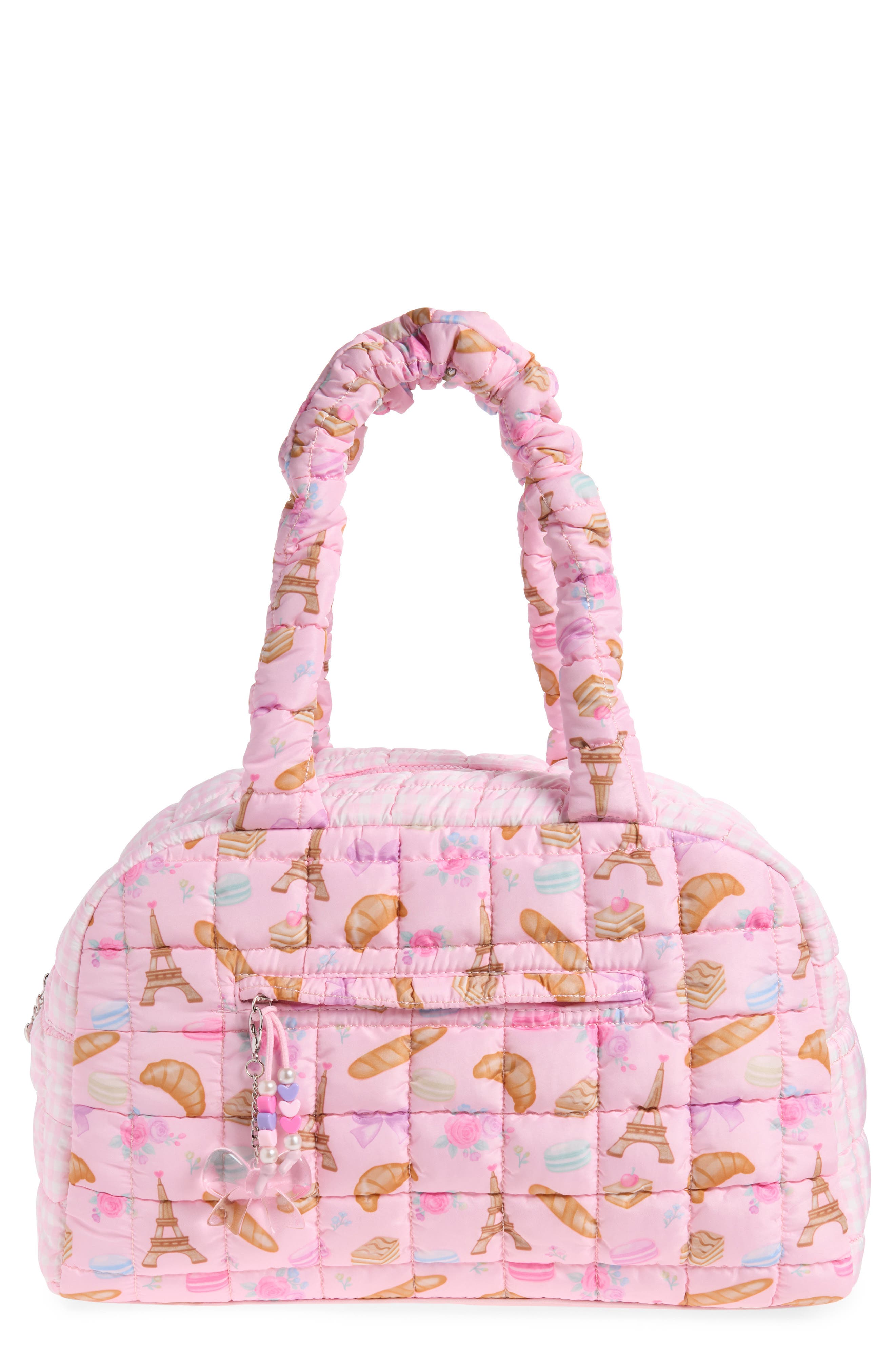 OMG Accessories Kids' Paris Quilted Duffle Bag
