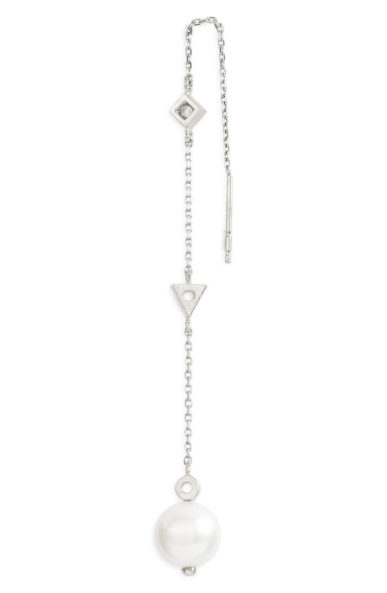 Anzie Cléo Pearl Chain Threader Earrings, Alternate, color,