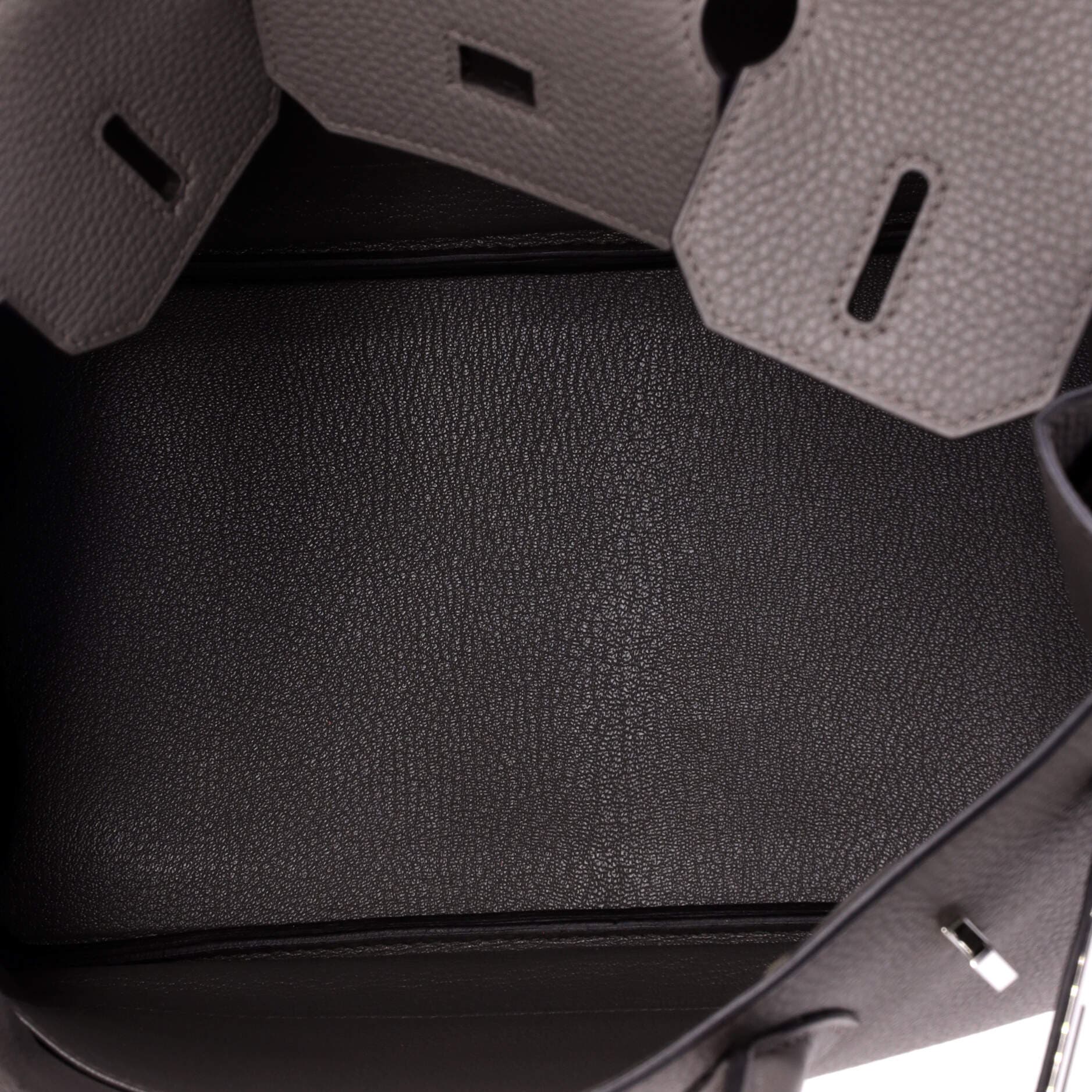 Pre-Owned Hermes Birkin Handbag Grey Togo with Palladium Hardware 30, Alternate, color, Etain