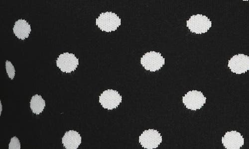 Laundry By Shelli Segal Polka Dot Turtleneck Sweater In Black