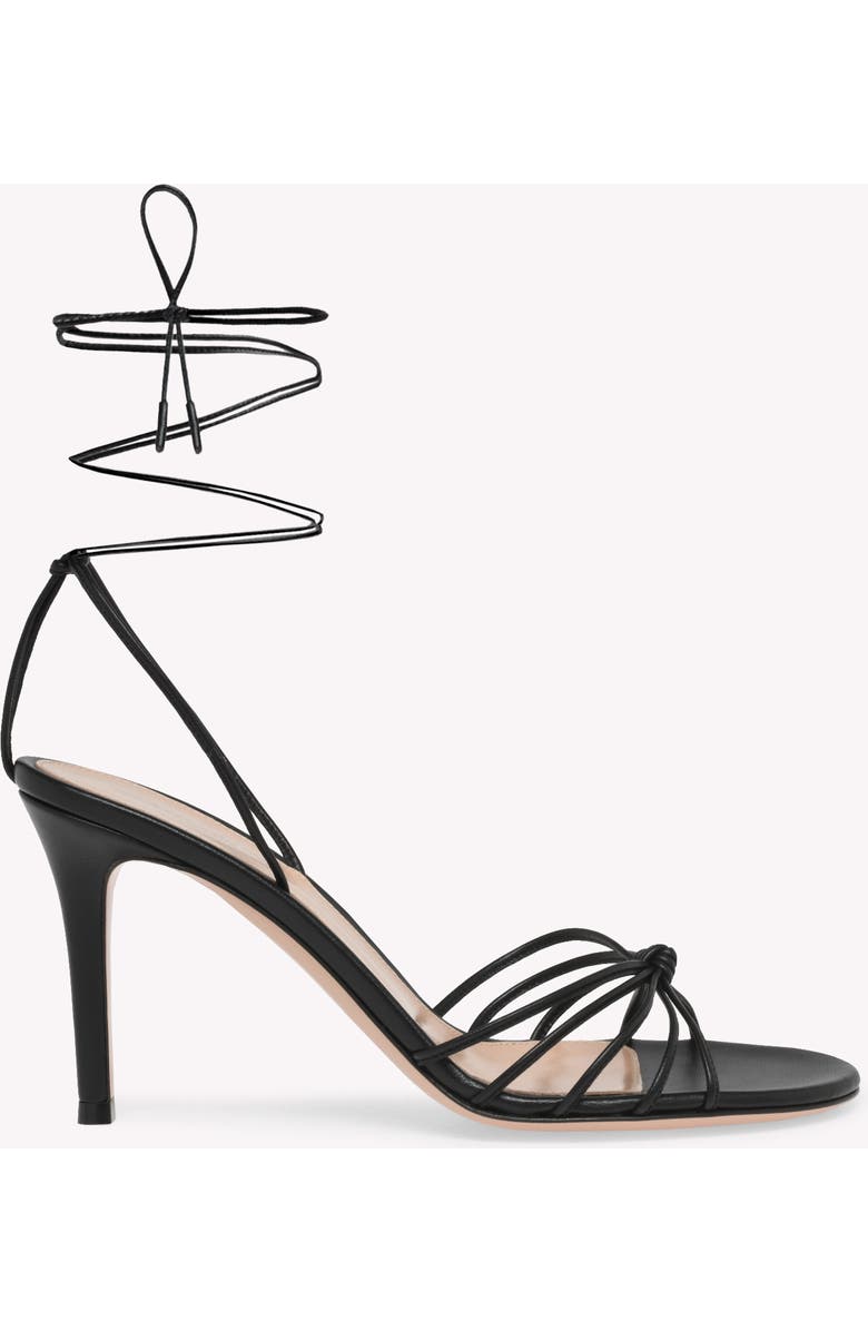 Gianvito Rossi Gwyneth 85 Sandals, Main, color, Black Nappa