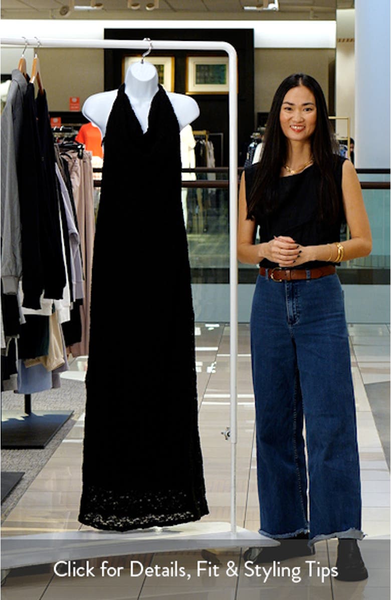 Thalia Lace Halter Maxi Dress, sales video thumbnail