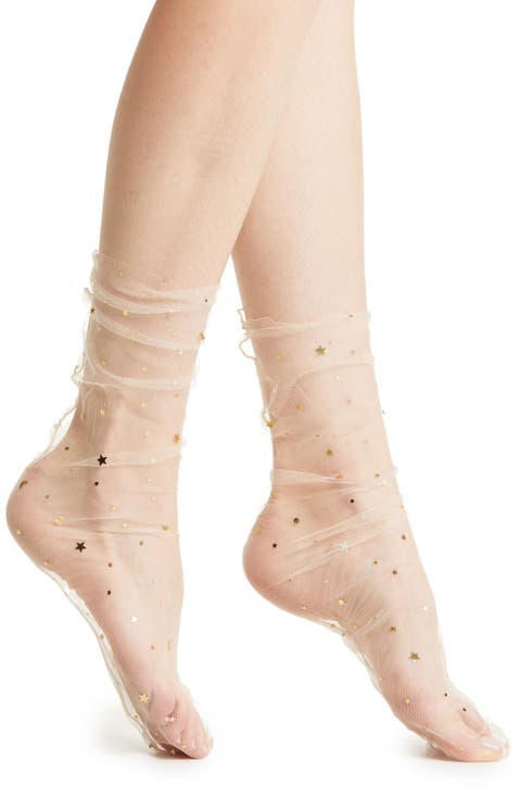 Starry Sky Tulle Socks