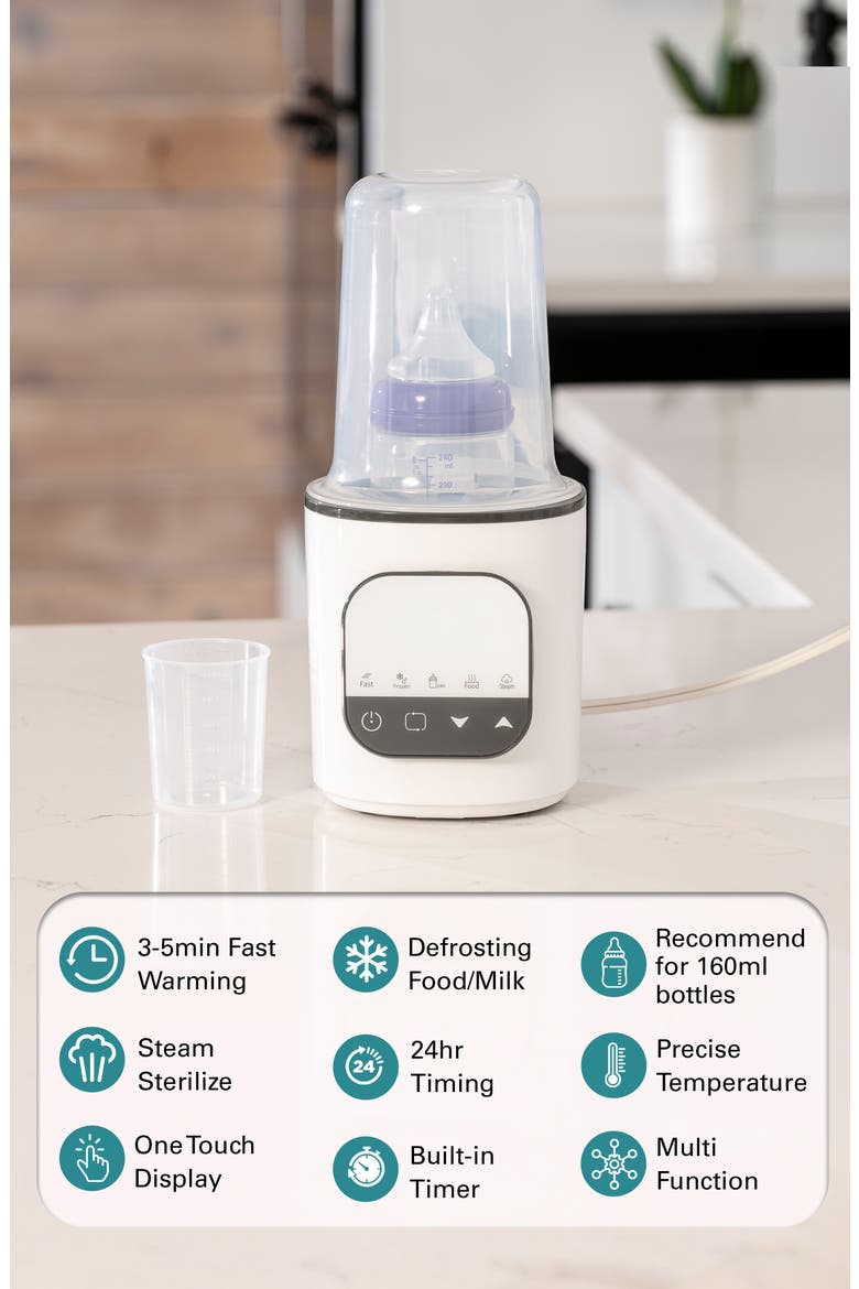 Baby Bottle Warmer and Sterilizer, with Fast Temperature Control, Alternate, color, White