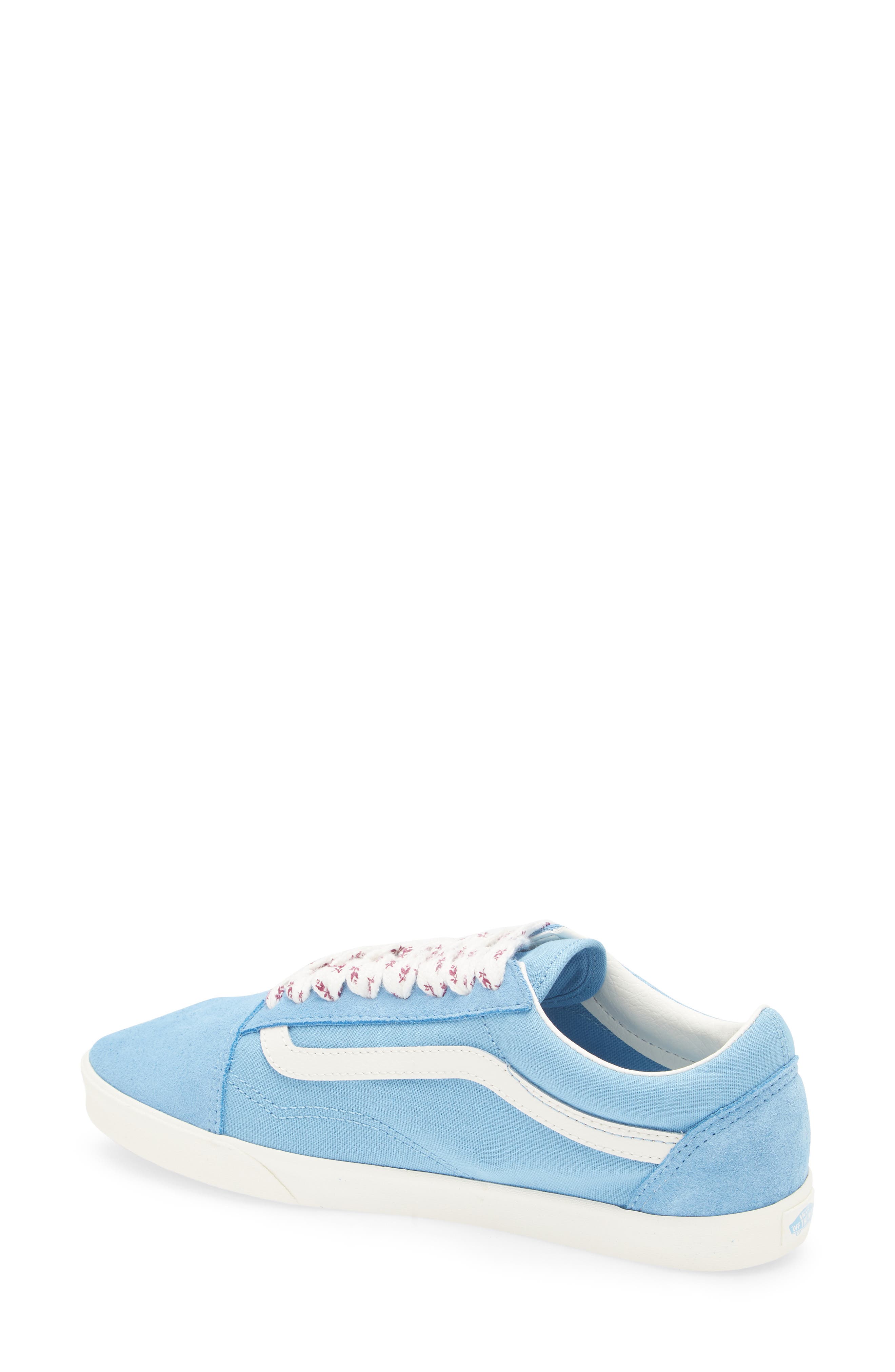 Old Skool Lowpro Sneaker, Alternate, color, FLORAL LACES HERITAGE BLUE