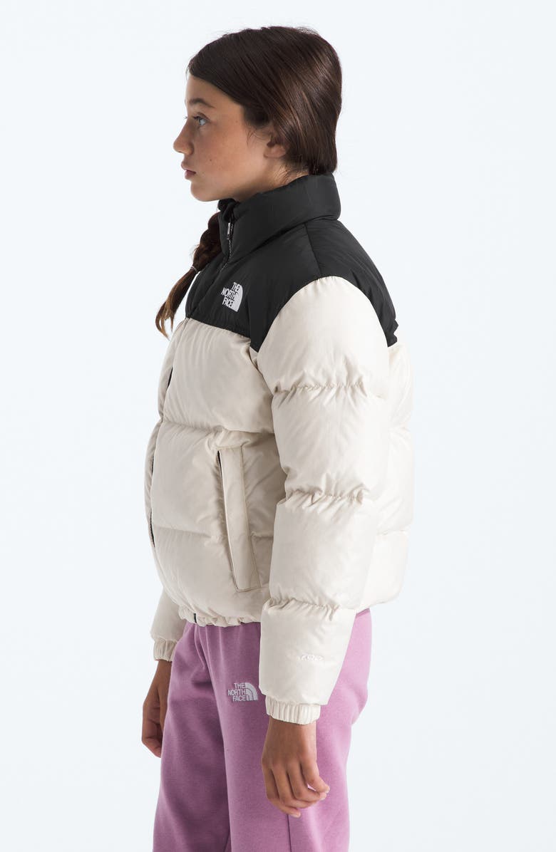 The North Face Kids' 1996 Retro Nuptse<sup>®</sup> Packable 700 Fill Power Down Jacket, Alternate, color, White Dune
