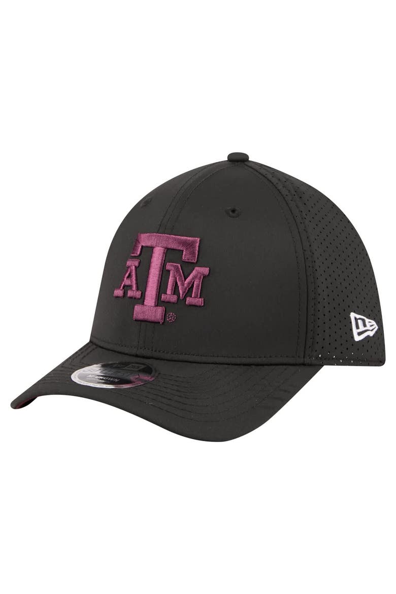 Men's New Era  Black Texas A&M Aggies 39THIRTY M-Crown Flex Fit Hat, Alternate, color, Black