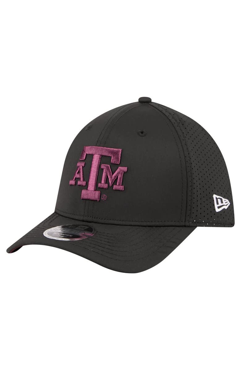 New Era Men's New Era Black Texas A&M Aggies 39THIRTY M-Crown Flex Fit Hat, Alternate, color, Black