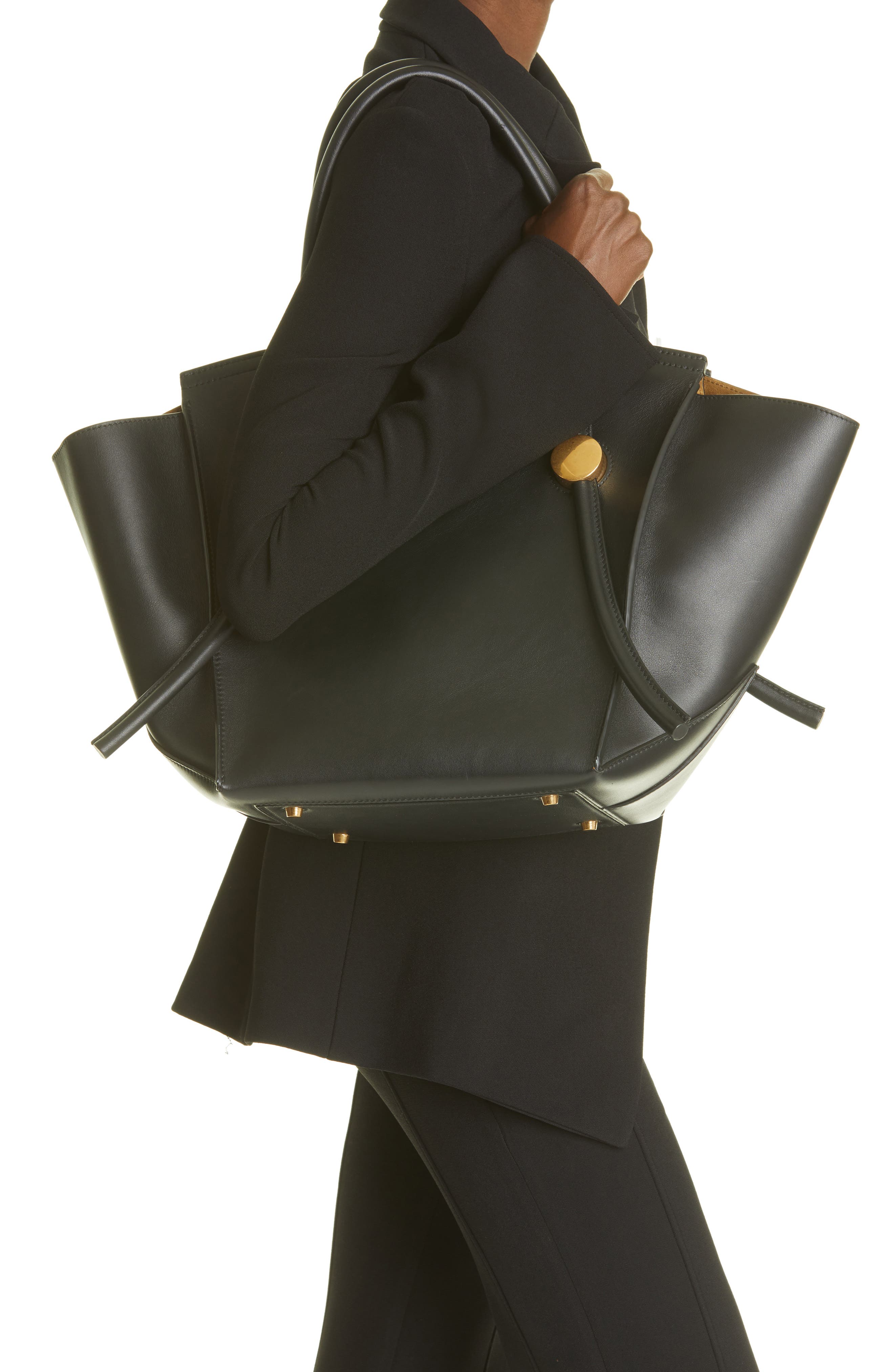 Proenza Schouler Pipe Leather Tote, Alternate, color, 