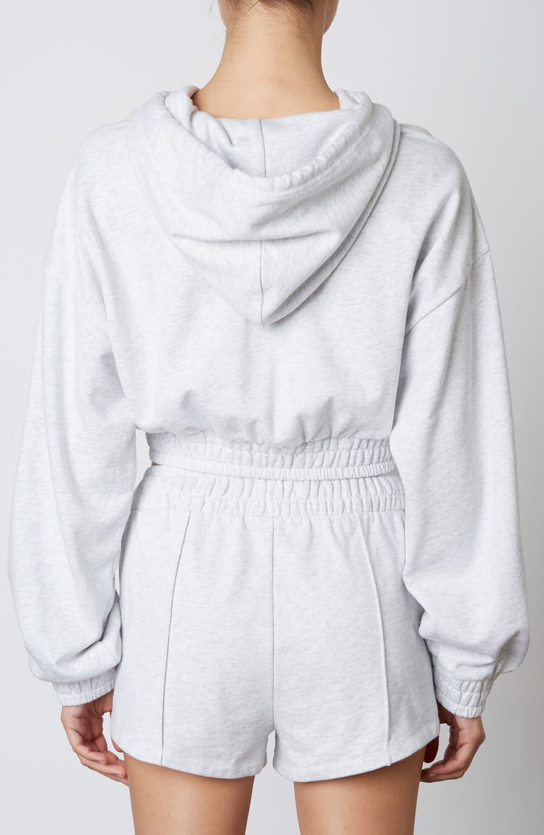 Nia Smocked Crop Hoodie, Alternate, color, 