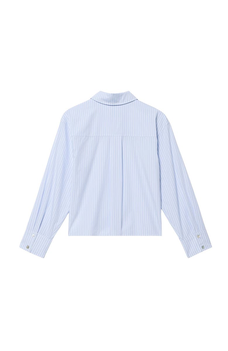 MINT VELVET Stripe Embroidered Shirt, Alternate, color, Blue