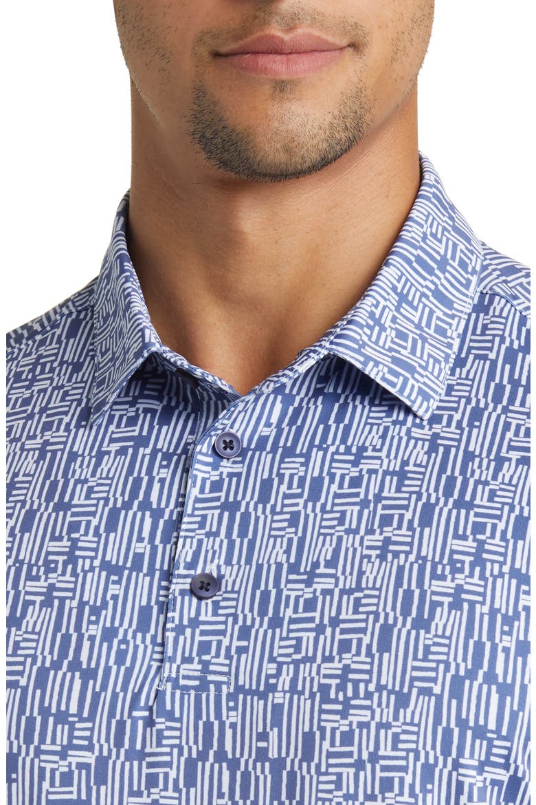 Versa Performance Golf Polo, Alternate, color, COASTAL FJORD MARKER GRID