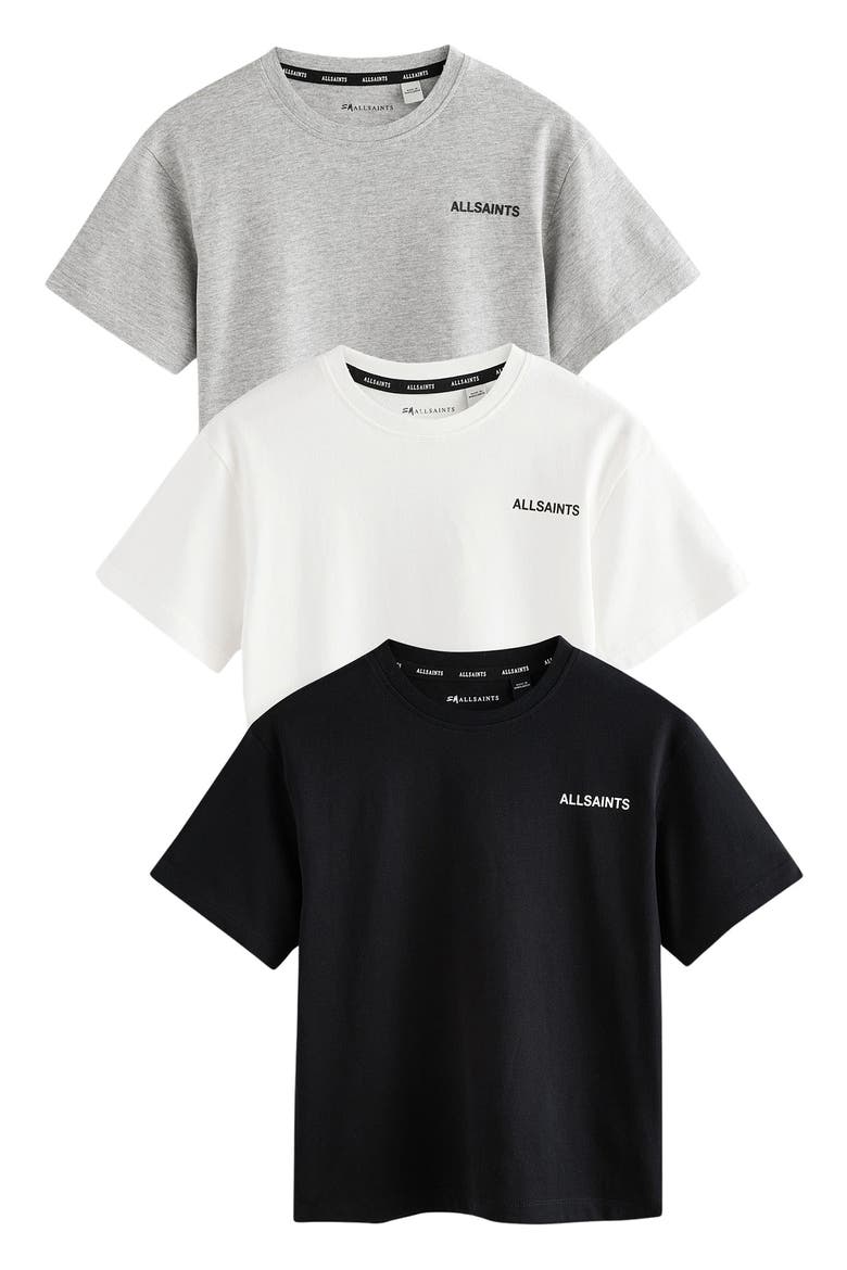 Kids' Underground Assorted 3-Pack Logo T-Shirts, Main, color, BLACK/WHITE