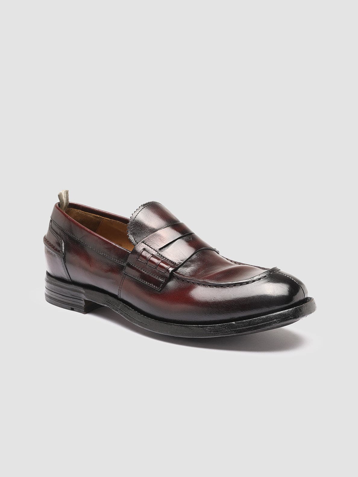 Balance 011 Leather Penny Loafers, Alternate, color, Burgundy