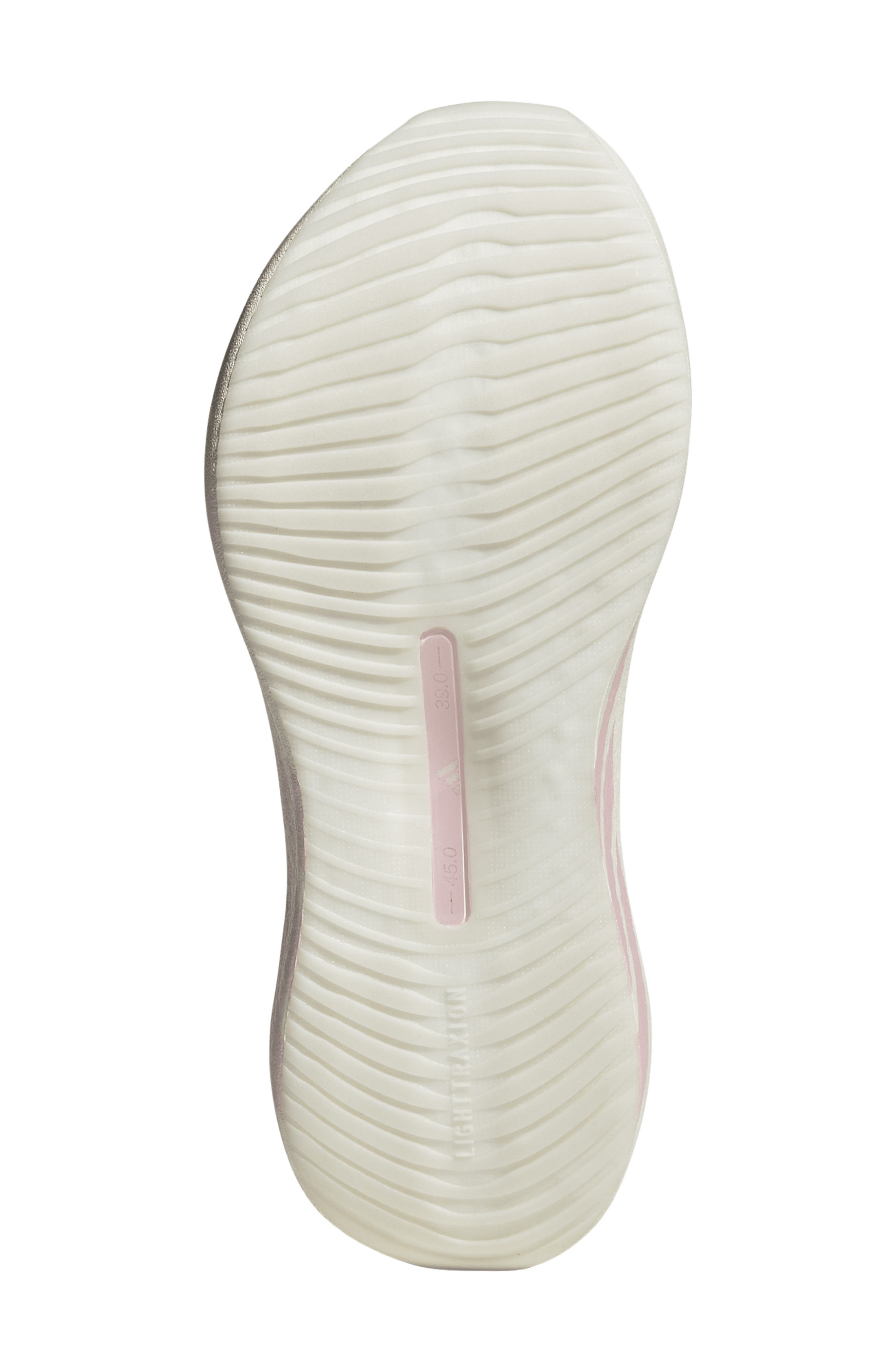 Hyperboost Edge Running Shoe, Alternate, color, OFF WHITE/CLEAR PINK