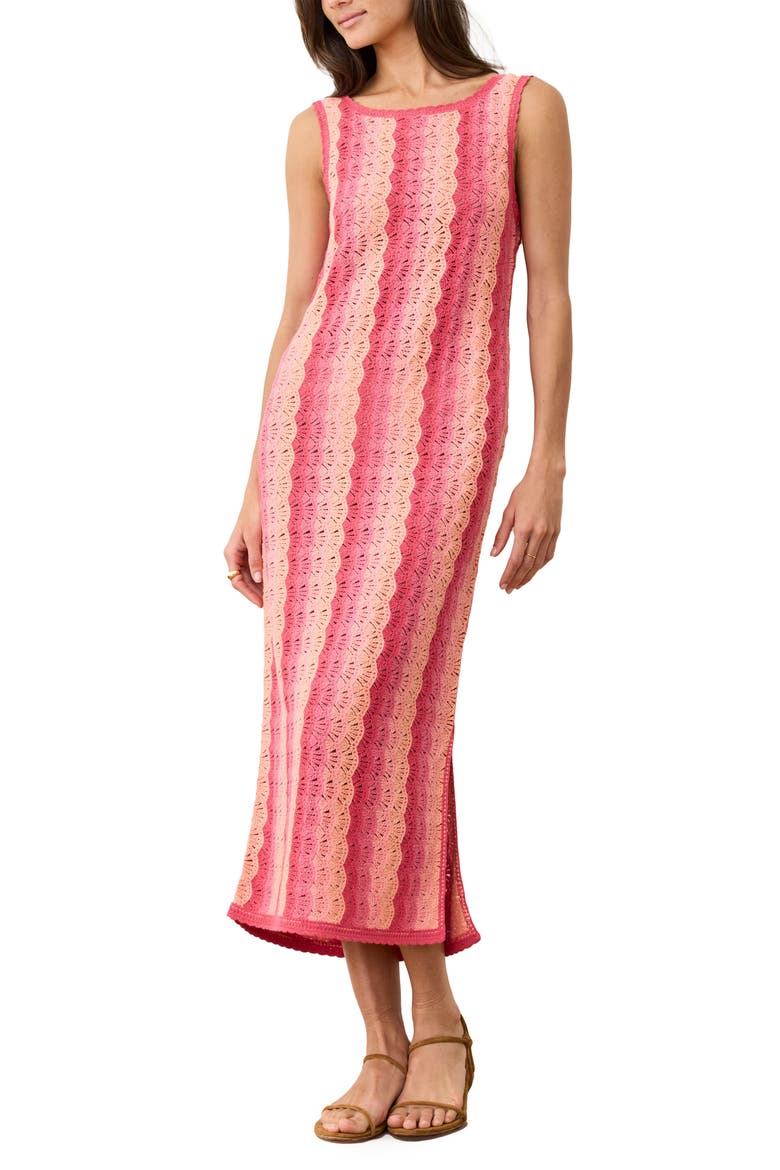 Mirage Sleeveless Midi Sweater Dress, Alternate, color, HIBISCUS MULTI