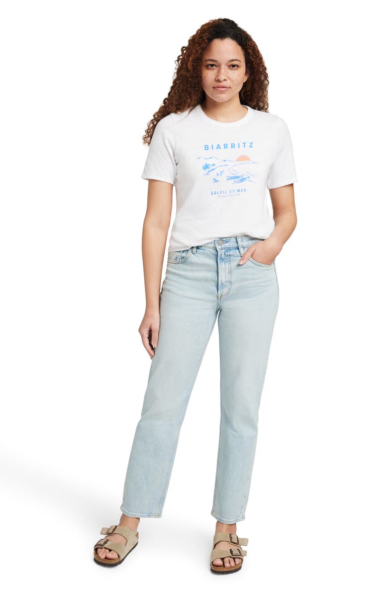 Faherty Sunwashed Slub Organic Cotton Graphic T-Shirt, Alternate, color, 