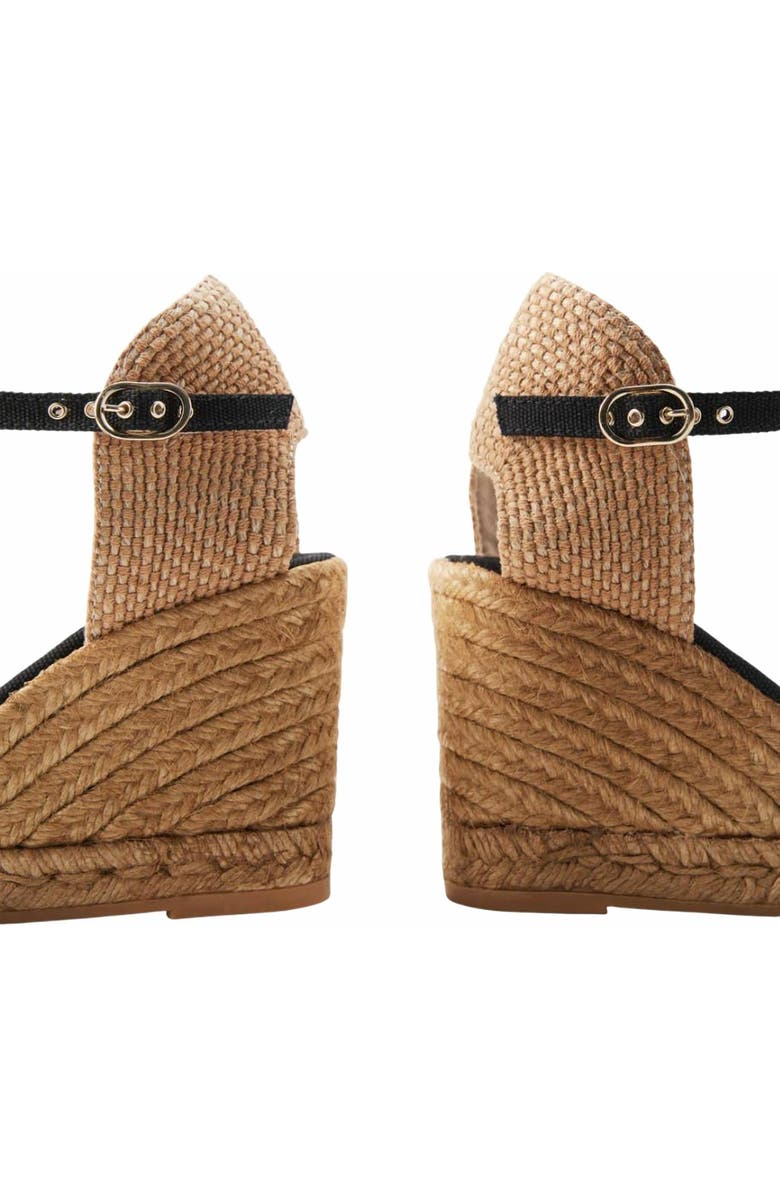 VISCATA Satuna Canvas Espadrille Wedges, Alternate, color, Black/Natural